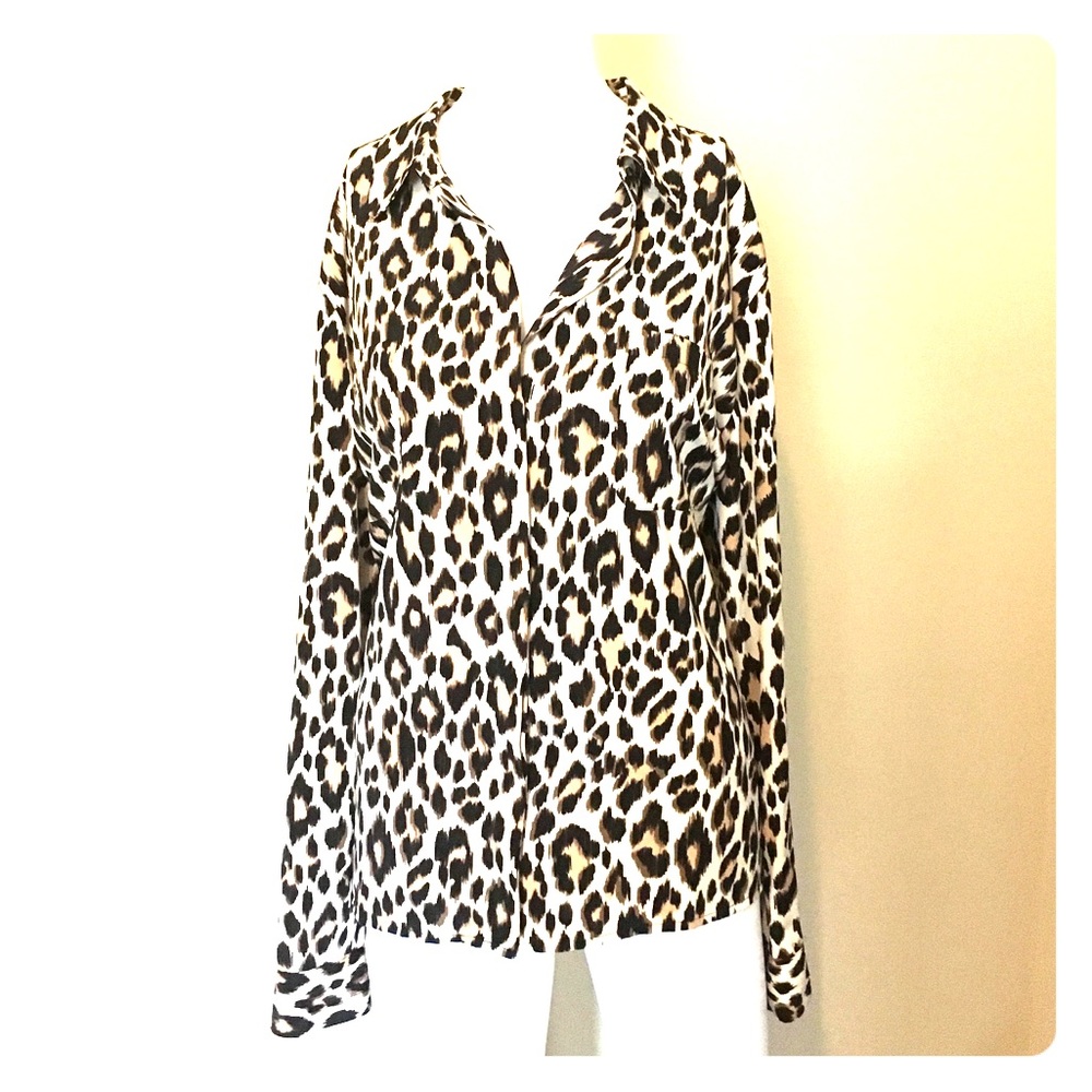 Chico's Animal Print Leopard Blouse
